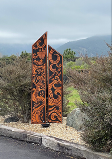 New Zealand Story Flute Pair - Koru and Pohutukawa