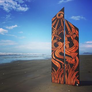 New Zealand Story Flute Pair - Ocean and Earth  $649