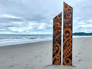 New Zealand Story Flute Pair - Fantail and Kōwhai $649